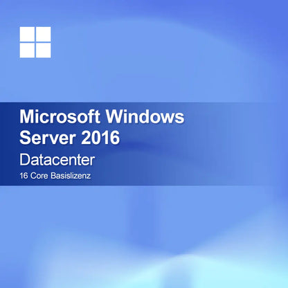 Microsoft Windows Server 2016 Datacenter 16 Core Basislizenz